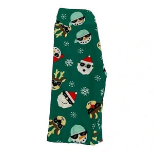 Lularoe Dream Holiday Santa Reindeer Snowman Snowflake Tween Size Leggings NWOT